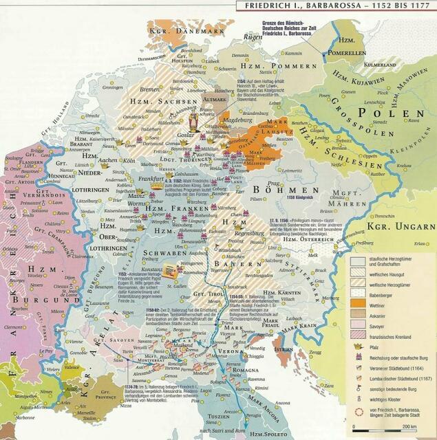 Bildtafel Staufer 1152 -1177 | Foto: Bildatlas der deutschen Geschichte