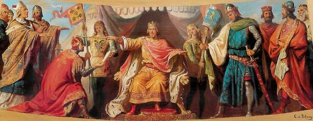 Friedrich I. / Hzg. Leopold(Österr.) / Heinrich d. Löwe