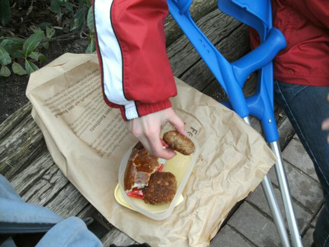 eine Stärkung nötig