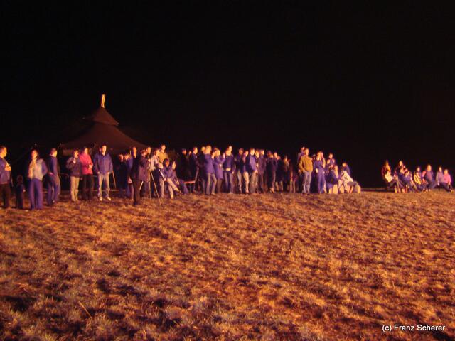 Osterfeuer in Hügelshart