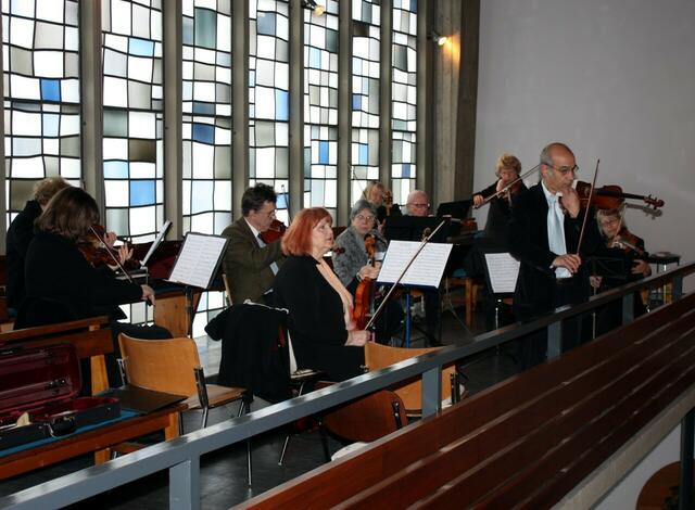 Das Collegium Musicum bereitet sich vor.