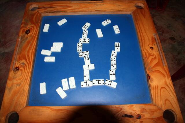 Domino, das Lieblingsspiel der Einheimischen