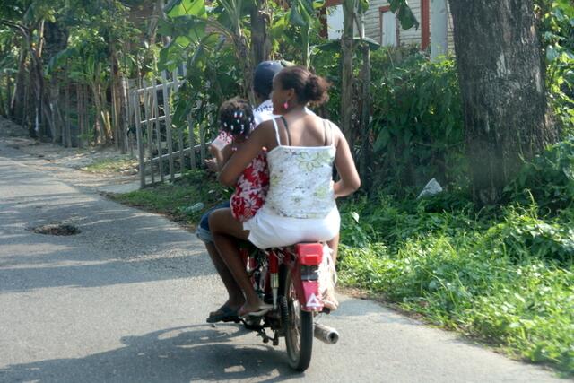 Ein typisches Motorradtaxi