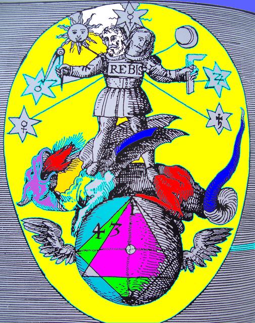 Materia prima: Philosophisches Ei Heinrich Jamsthaler 1625. a&s- Color-Mutationsbild zur ETOE.