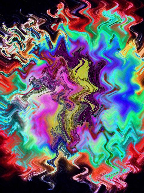 Nachurknall: Malerei der ars evolutoria zur ETOE. 12/4/2010.