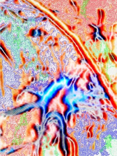 Gehirnschwingungen, oszillierende Meditation, stark feuernde Neurone. Bild a&s, W.H. (12/4/10).