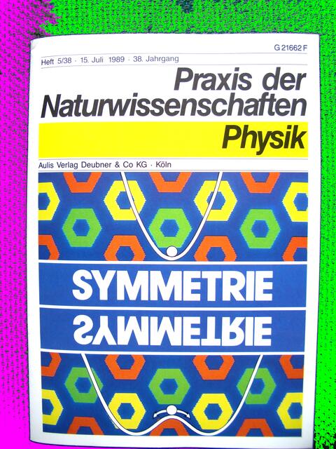 Heft mit Rezension eines wichtigen Physikers (W.Kuhn, S. 47f.) zum Symmetriewerk von W.H. - nachlesbar in W.H.s HP. Bild a&s.