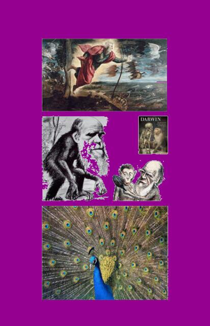 Die vier Alpträume des DARWINschen Geistes am 12. Februar 2009. Mutationsbild W.H. HP / Link Vorstellung.