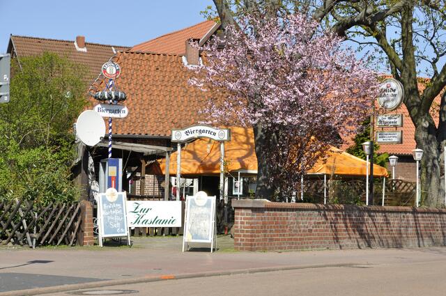 Der Biergarten lädt zum Verweilen ein...