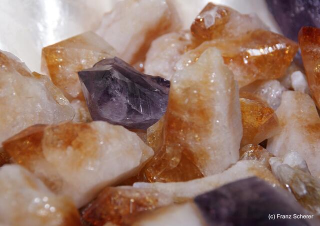 Citrin und Amethyst