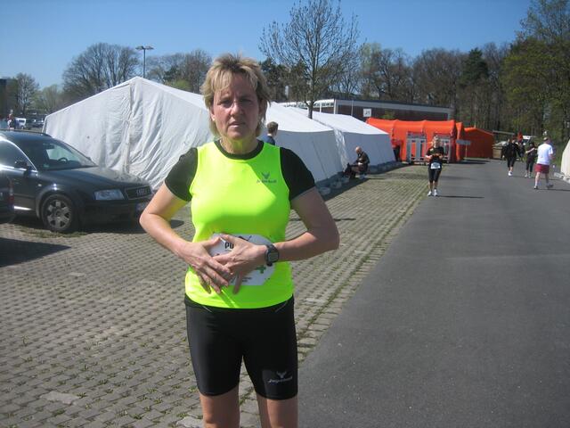 Birgit vor dem Start