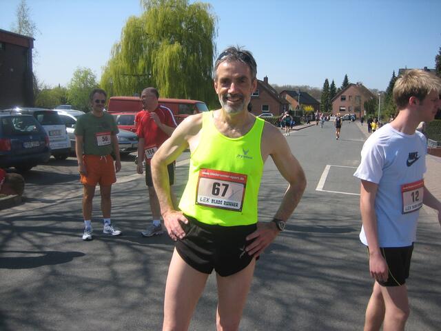 Reinhard vor dem 10 km Start