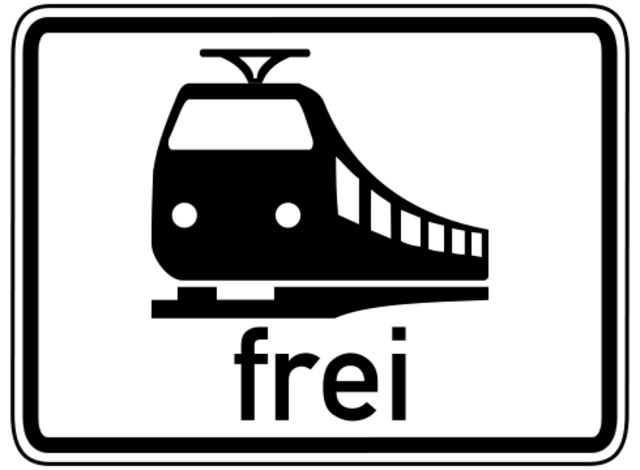 Eine Dampflok hat hier keine freie Vorfahrt mehr