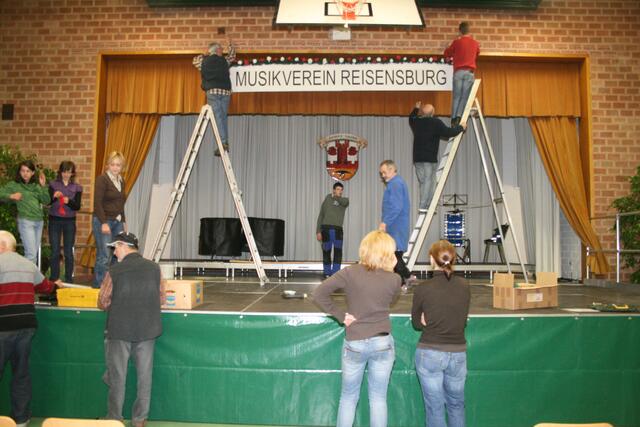 Hoch hinaus in der Reisensburger Herrenwaldhalle...
