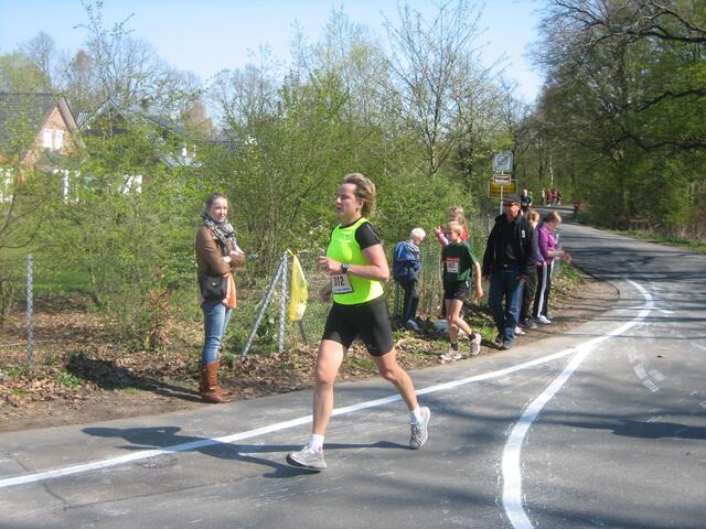 Birgit im Zieleinlauf