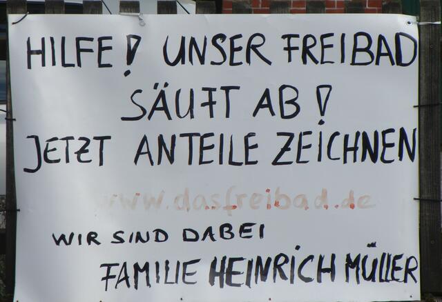 Sprechen Sie auch ihre Nachbarn, Freunde und Verwandten an. Jeder Anteil zählt!