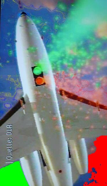 Gletscher-Vulkan EYJAFJÖLL (Eyjafjallajökull): Aufklärungs-Flugzeug.