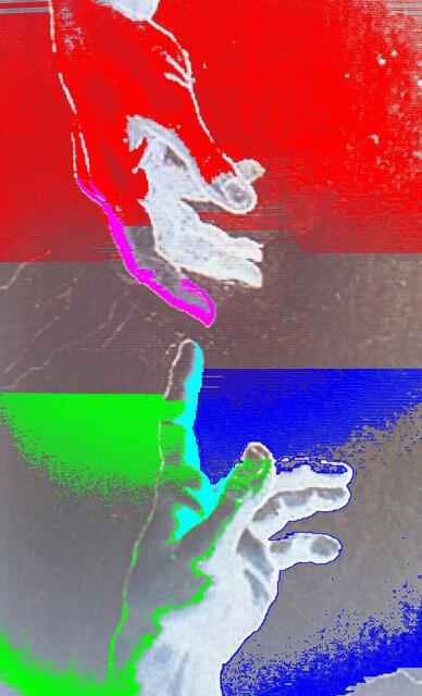 a&s-"Materie/Antimaterie-Doppel-Bild" zu Michelangelo (Sixtinische Kapelle).