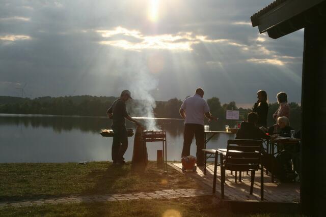 Abendstimmung am Honey Beach in Handorf