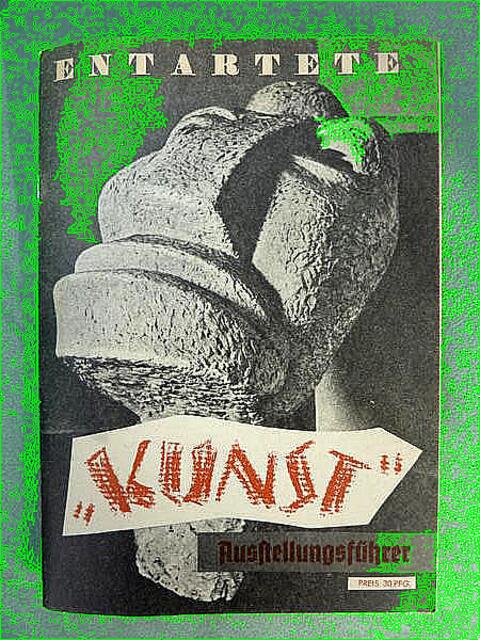 639 Werke werden 1937 als entartet aus den Museen in Deutschland beschlagnahmt. München: 32 Arbeiten Kirchners sind in der Ausstellung „Entartete Kunst“ zu sehen. K. wird aus der Preußischen Akademie ausgeschlossen. a&s-Bild.