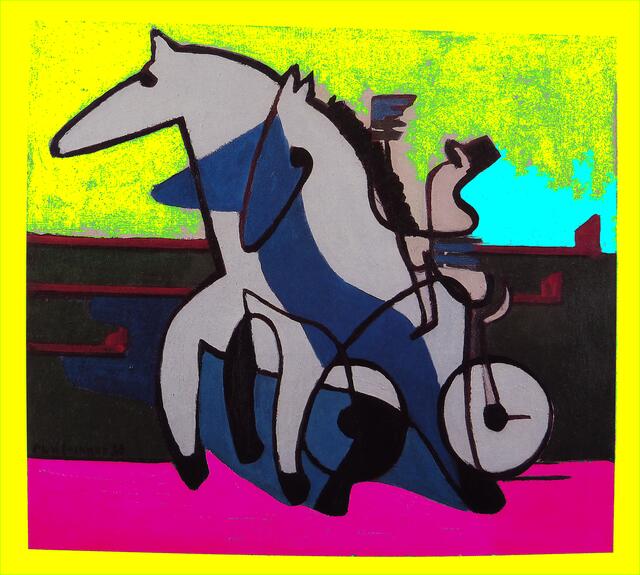a&s-bearbeitetes Bild "Traber-Gespann" (7/5/10); siehe Ausführungen im Artikeltext.