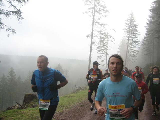 Auf der Strecke bei Kilometer 15