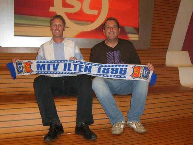Andi Hiller und der doppelte "Assistent" Michael Feder
