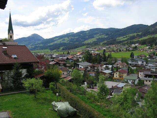 Blick auf Kirchberg von unserem Zimmer aus