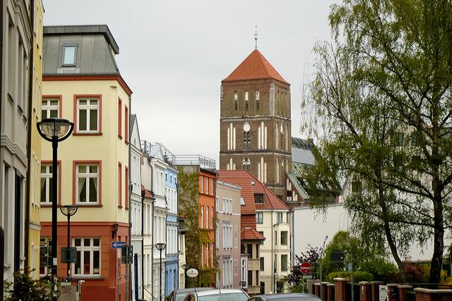 Vom Beginenberg Blick auf St. Nikolai, heute Wohn- und Begegnungszentrum