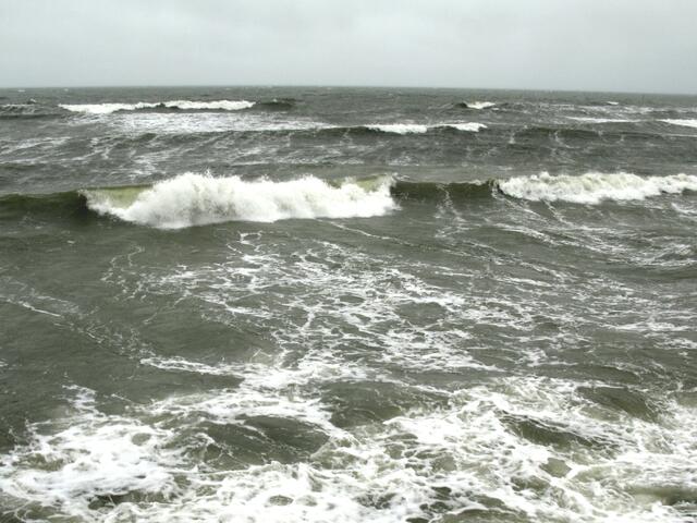 Ostsee-Eindrücke, Sturmsee bei Windstärke 7
