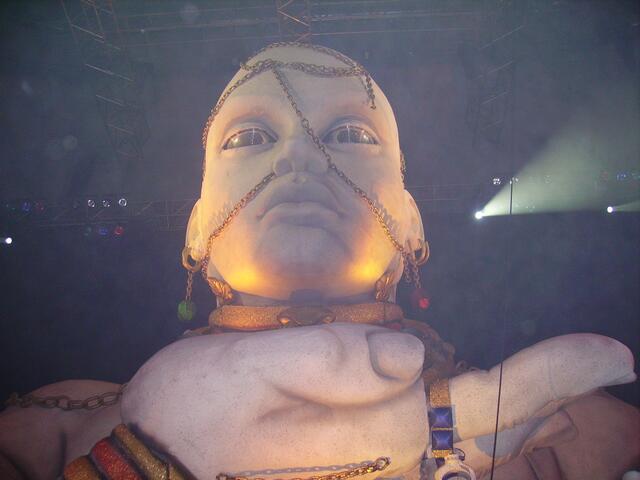 Der "Bühnenkopf" von der Bühne aus aufgenommen