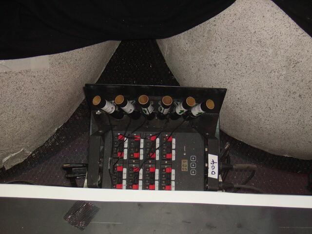 Aus diesem Kasten wird das Feuerwerk gezündet