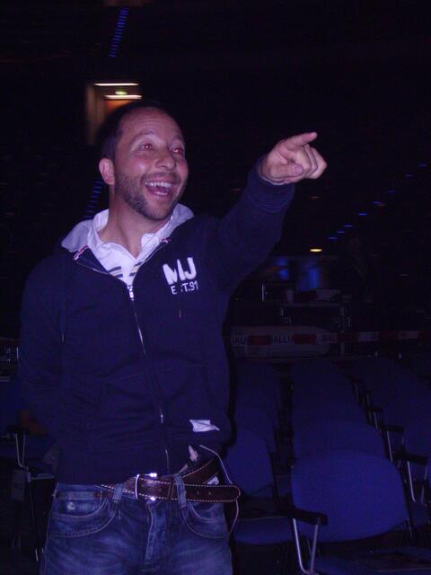 DJ Bobo bei der Stellprobe von Energetrix