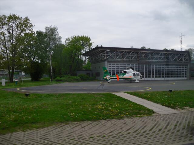 die Polizeistation der Hubschrauberstaffel