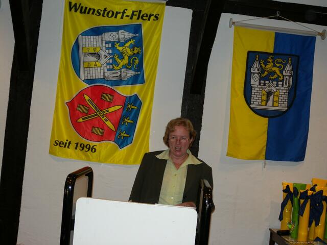 Elita Brandes, die Vorsitzende des Partnerschaftsvereins Wunstorf-Flers