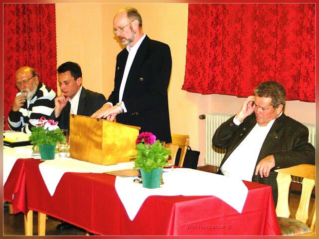 Kassenbericht vorgetragen (Willi Hembacher)