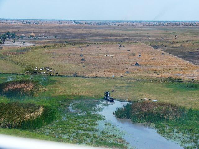 Unser Hafen in der Nähe von Rubkona