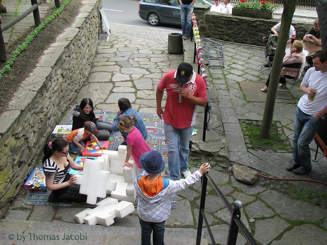Hier wurde gepuzzelt.