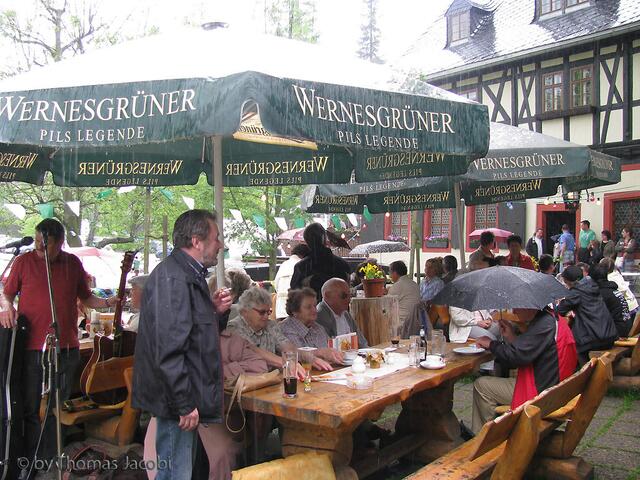 Der erste kräftige Regenschauer.