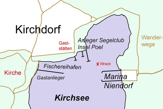 Kartenskizze zu "Rund um den Hafen von Kirchdorf"