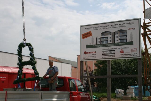 Richtfest „Stadthaus“ und „Gartenhaus“ der Firma Abenstein - Günzburg