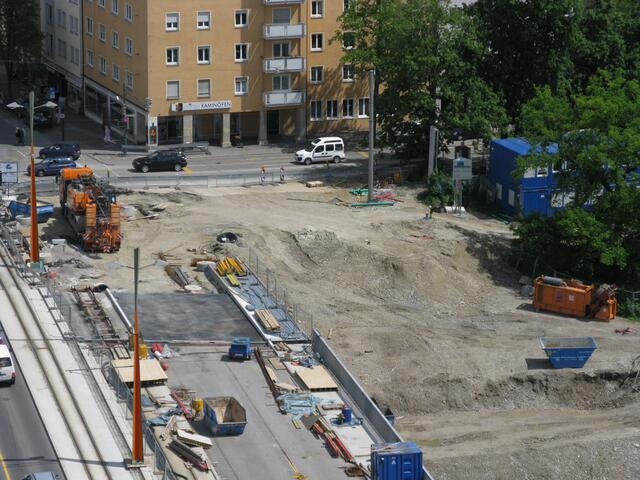 Arbeiten an der Radetzkistrasse