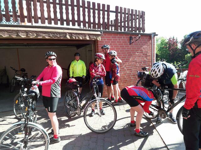 Fertigmachen zur nächsten Tour