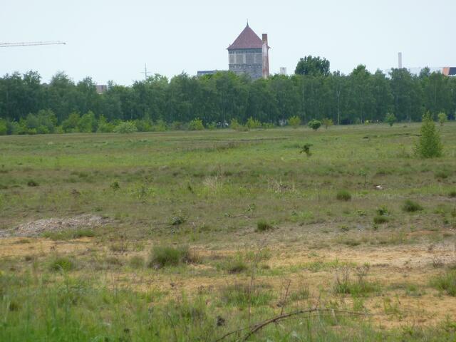 Blick auf den Wasserturm an der Vahrenwalder Straße