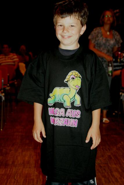 Der 9 jährige Robin der jüngste Besucher wurde Cindys Prinz