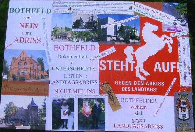 Dieses Schild verrät den Bürgerwillen Bothfelds