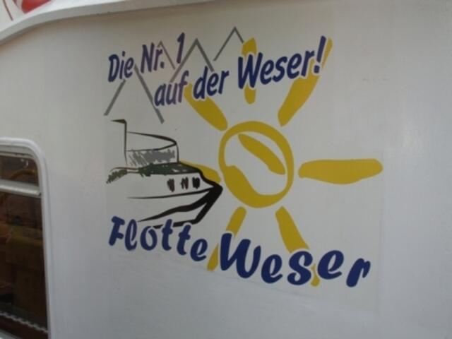 Die Fahrt mit der Weser Nr. 1 stand unter einem guten Stern: bestes Wetter!
