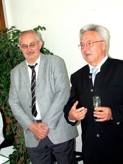 Stadtdirektor Albert Teichner und "sein" Bürgermeister Ludwig Fröhlich ...