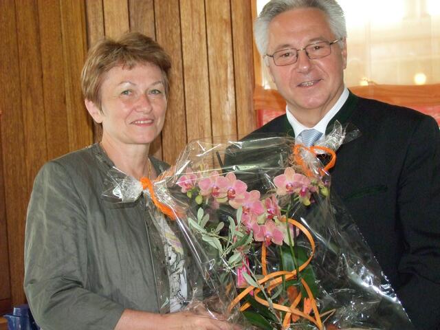 Blumen vom Bürgermeister ...