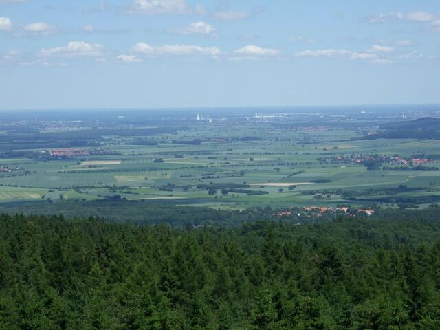 Blick vom Anna-Turm, zum VW-Kraftwerk